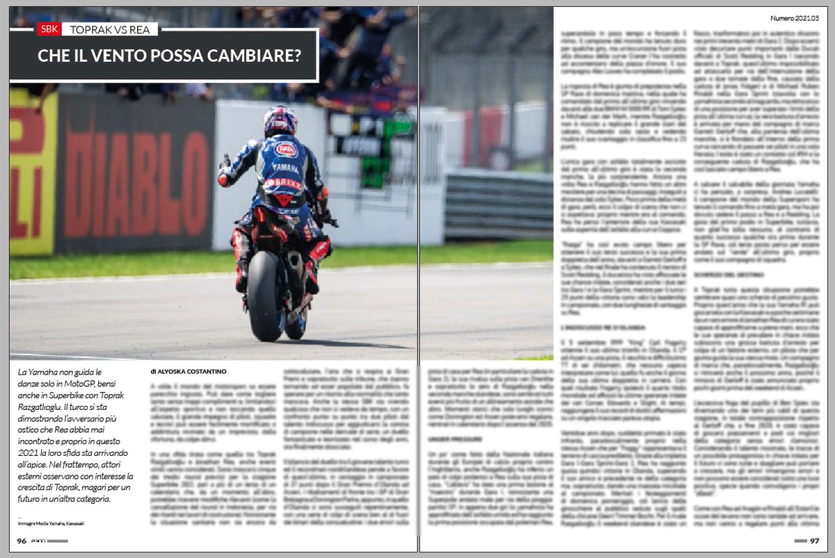 Il duello tra #Razgatlioglu e #Rea rientra tra le tante sfide epocali e gli abbiamo dedicato gran parte dell'editoriale dedicato alla Superbike nell'ultimo <a href="/P300magazine/">P300 Magazine</a>. Consiglio di scaricarlo gratuitamente e di leggerlo! 😉

<a href="/P300it/">P300.it | Motorsport Media</a> <a href="/toprak_tr54/">7oprak</a> <a href="/jonathanrea/">Jonathan Rea</a> #WorldSBK