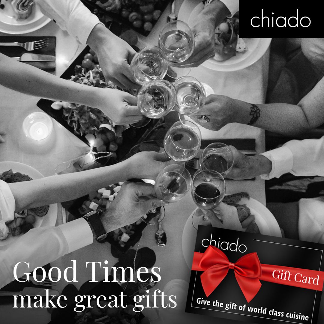 Give the gift of good times with a gift card from Chiado. We have so much to catch up on! buff.ly/2SYFj9Q
#Chiadorestaurant #totontorestaurant #restaurant #datenight #food #foodie #seafood #takeout