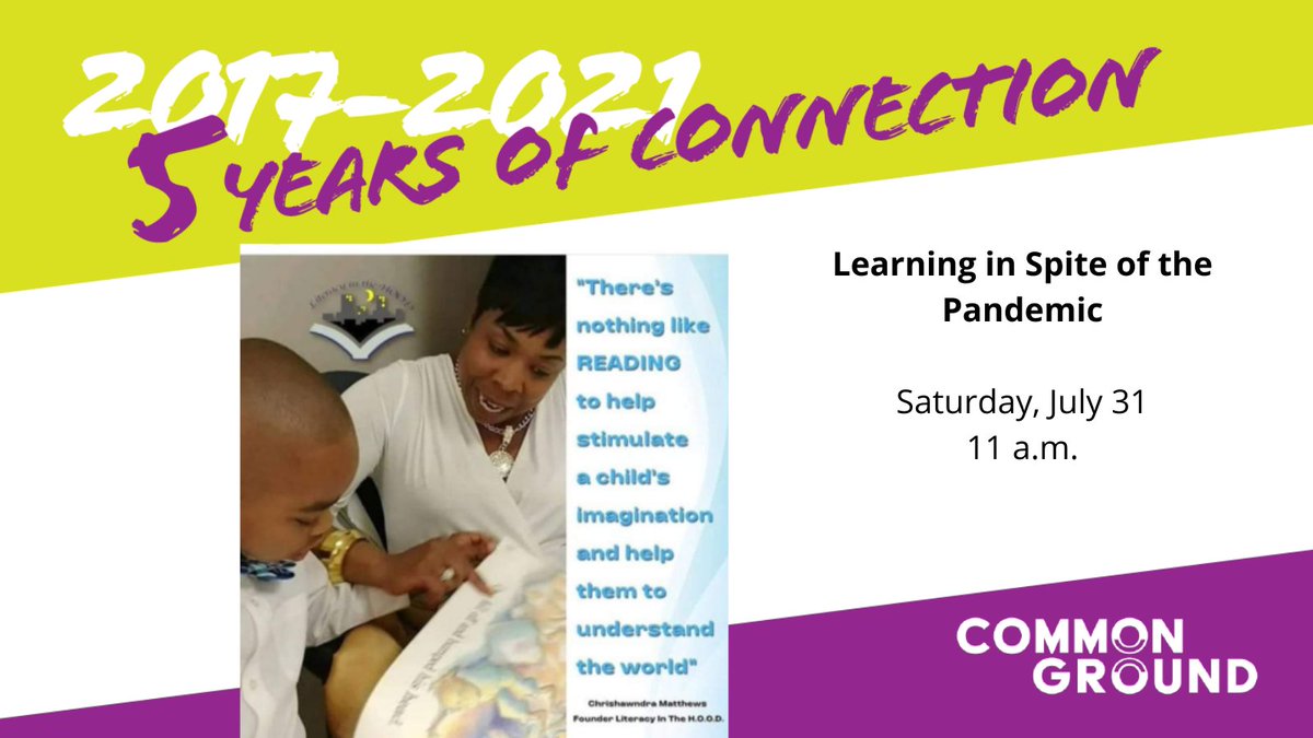 LiteracyNHood's tweet photo. Come out at 11:00 am 𝗧𝗢𝗠𝗢𝗥𝗥𝗢𝗪 to @LaBarberiaCLE &amp; join #LiteracyInTheHood to talk about the challenges of learning during a pandemic #CommonGroundCLE
Saturday, July 31. Register via: https://t.co/mqosguNaN3
@CleveFoundation 
#RasingReaders #ReadFor15Mins #ReadingRoleModel https://t.co/EO7RYg75ZM