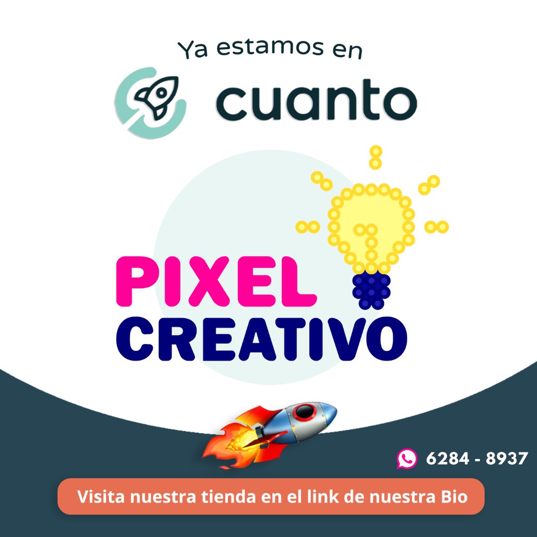 pixelcreativo_'s tweet photo. 🥳YA ESTAMOS EN CUANTO! 🚀 

Cuanto es una tienda virtual de fácil acceso y fácil uso para que puedas hacer tus pedidos de nuestros productos de formas más ordenada ✅ 

🤩 Utiliza el código LOGO2021 y recibe 25% descuento en tus compras hasta el 30 de agosto 😱 https://t.co/xtOgTyRdyr