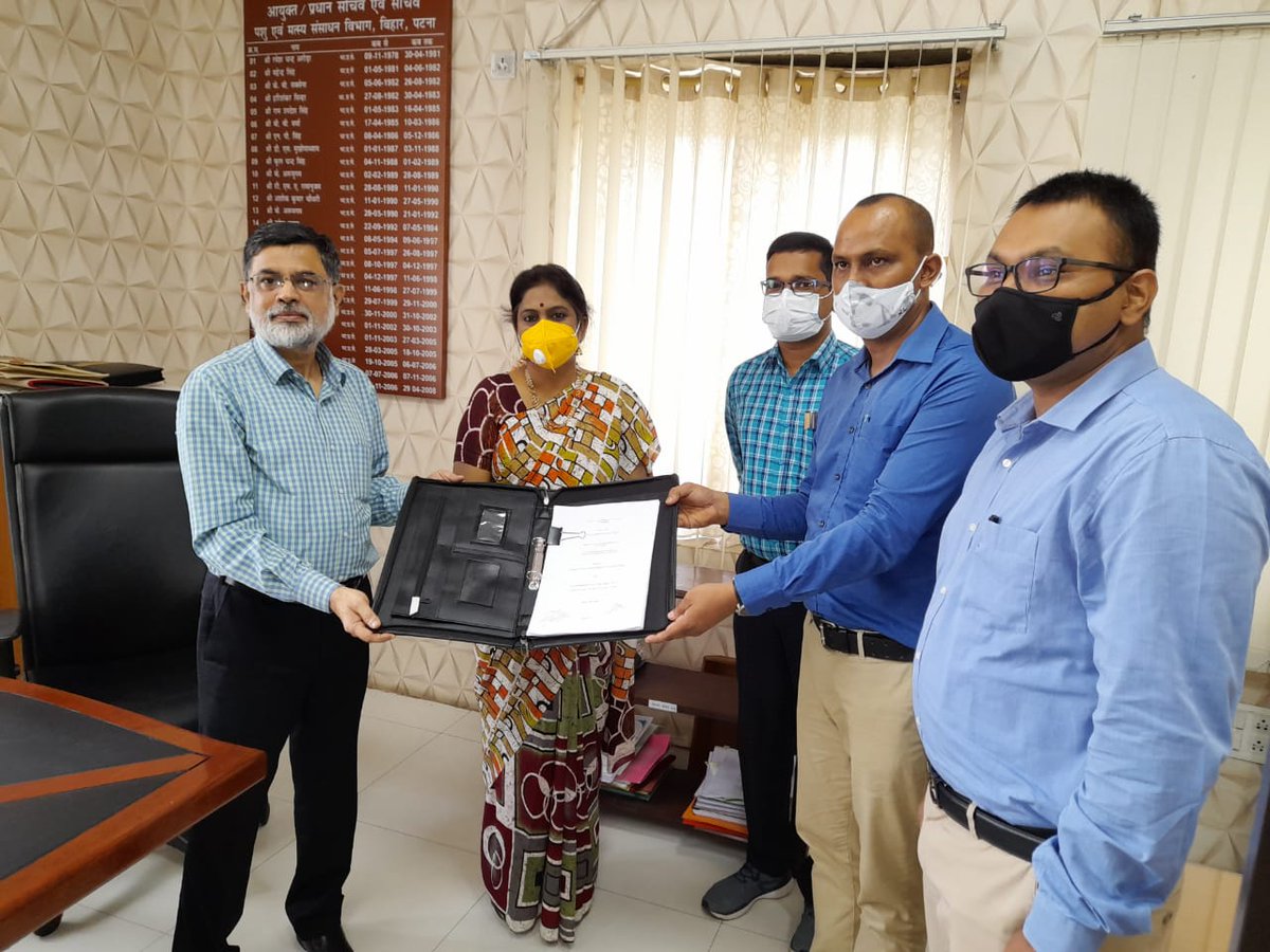 Agreement signed between GOB and Pradan and Shreshta Development services for supporting poultry,(broiler) value chain in the kosi region under the BKBDP II with the help of world bank.