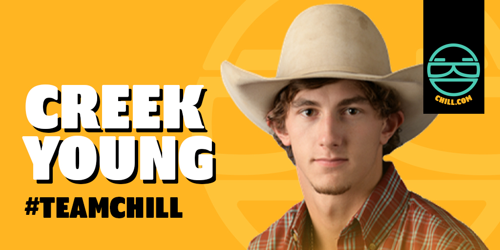 choosechill's tweet photo. Meet @creekyoung14, one of our #TeamChill riders. Creek Young is a bull riding phenomenon ranked #6 in the world and quickly moving up the #PRCA standings. We're proud to sponsor #TeamChill and the PBR Touring Pro Division.π
#ChillRodeo #RodeoLife #BeCowboy @Cowboy_Channel https://t.co/ttEdMHjEpS