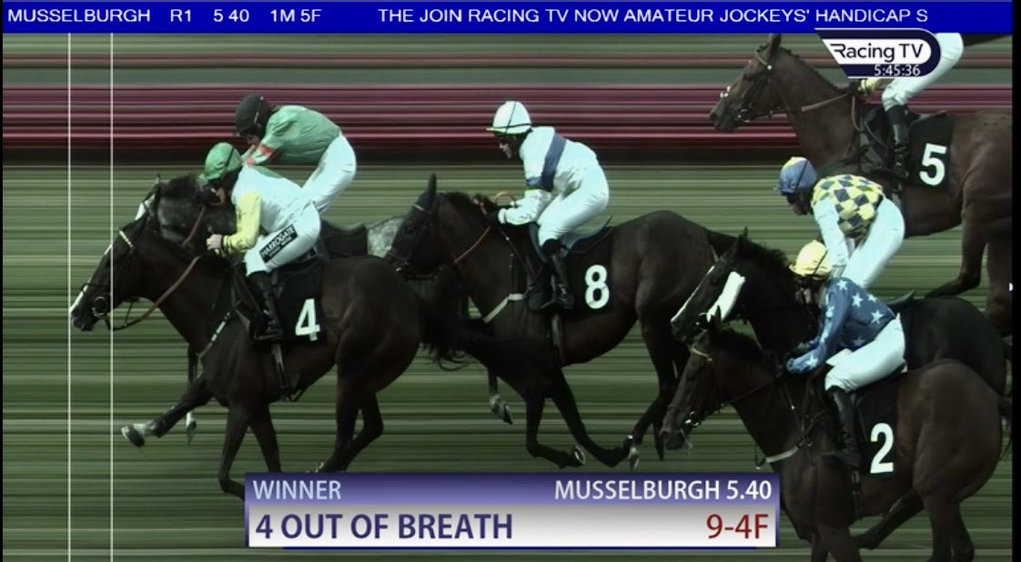 amajox's tweet photo. Congrats #champ @amajox @beckysmith360 @HarrogateSpring WINS @MusselburghRace #head #OutOfBreath @GrantTuerRacing #fivetimer and #threeinarow for #inform π₯ jockey! #11ran #onfire #topride #topjock πππππππππππππππππππππ https://t.co/zYm7uL1PDJ