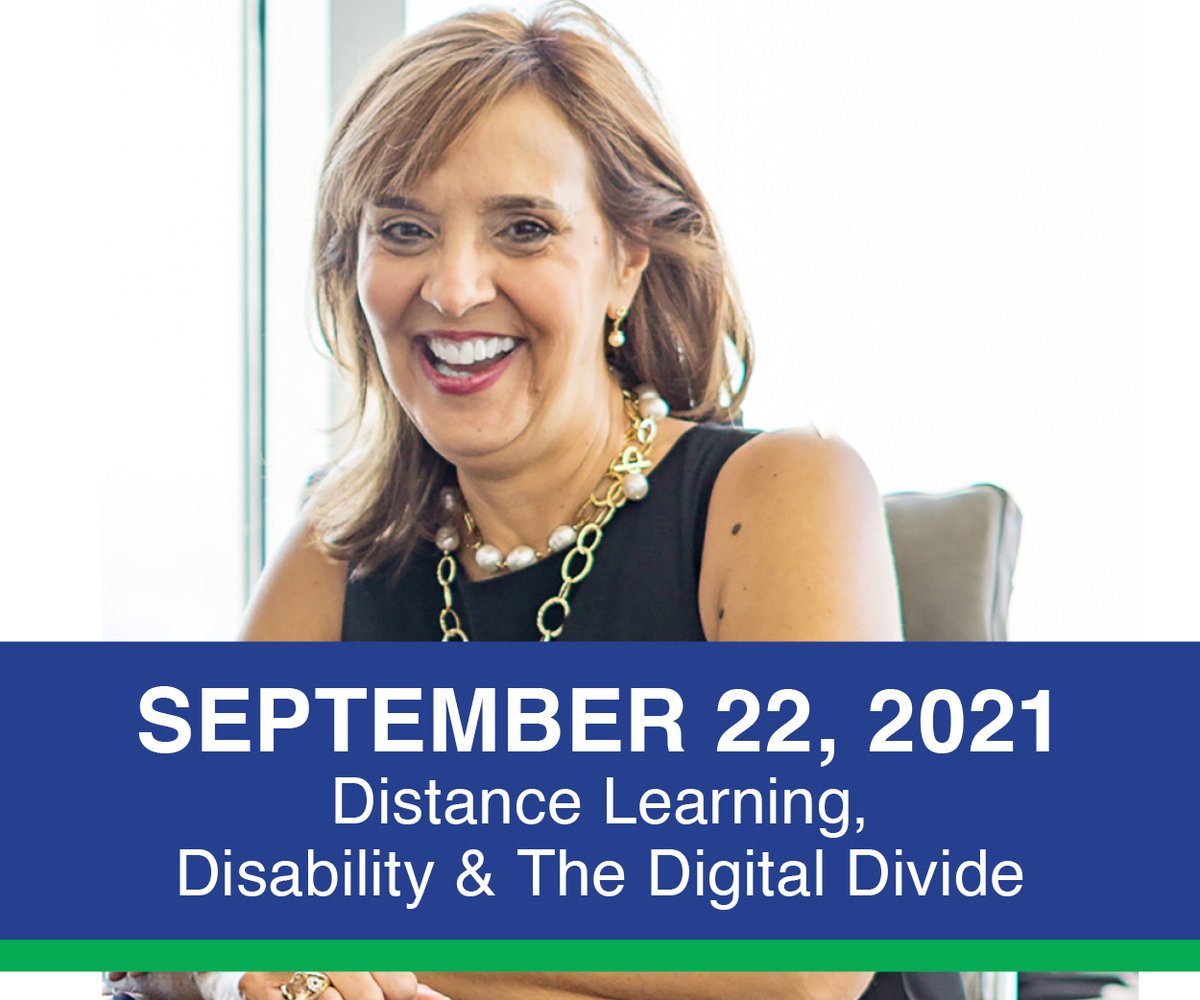 RecruitD's tweet photo. Janet speaks live in Baltimore!
Sept. 22nd from 1:15 PM-2:45 PM
Distance Learning, Disability &amp; The Digital Divide @ADAinfo MidAtlantic ADAcon
1.5 CEU’s
https://t.co/WR31AG2kqs
#AdaAt31 #RecruitDisability https://t.co/lmlqwkA23W