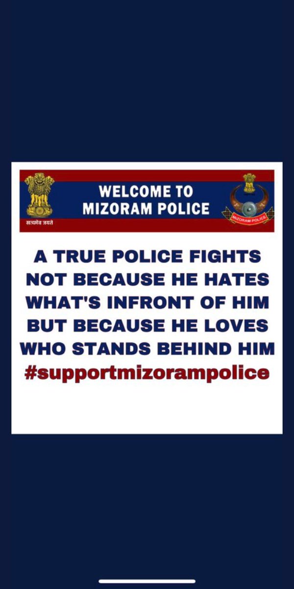 mapuiirz's tweet photo. #supportmizorampolice https://t.co/LFjYjPNpcP