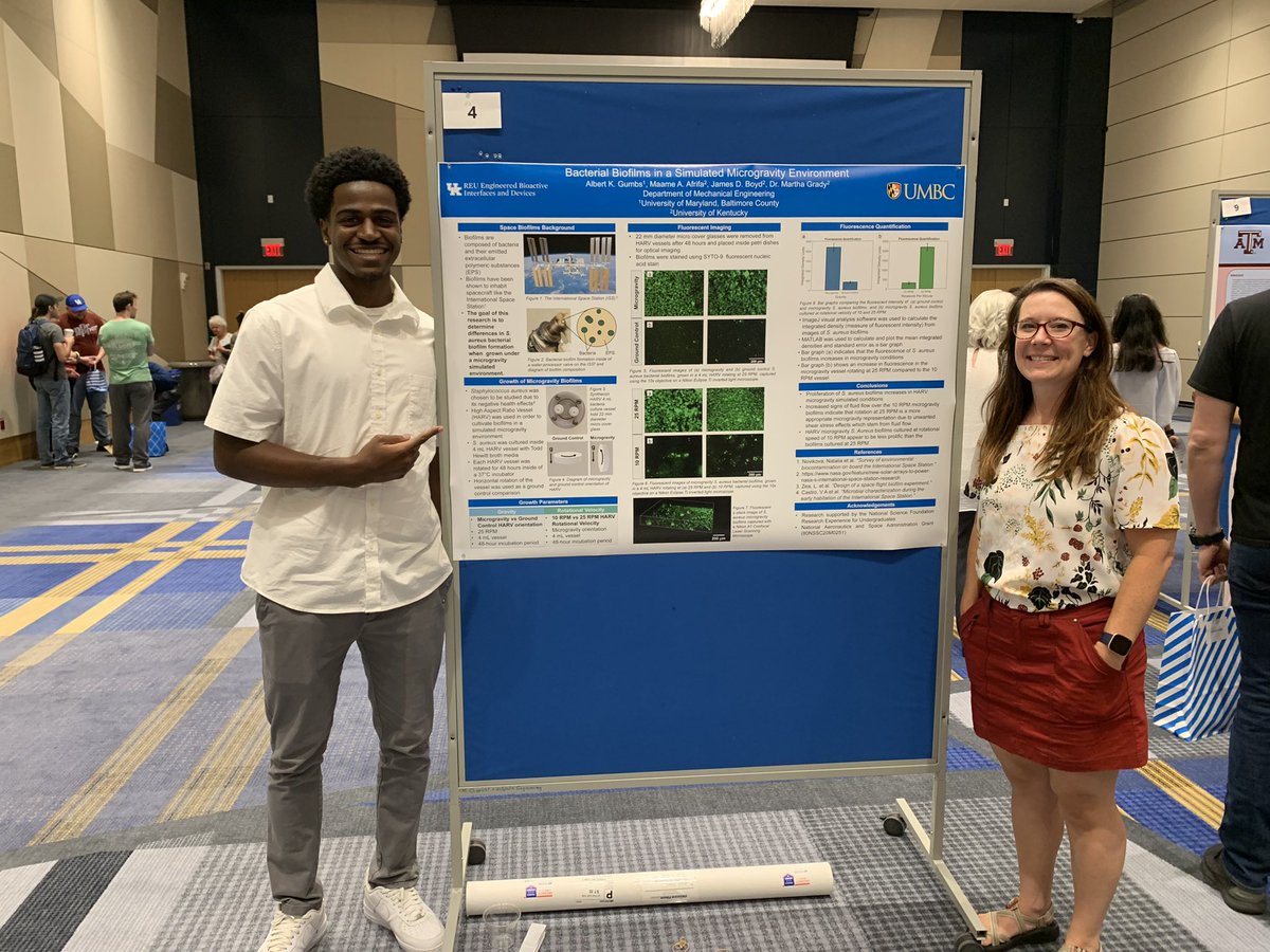 TheGradyLab's tweet image. Big month for the Grady Lab: Amir Ehsani defended his MS degree, @NSF REU student Albert Gumbs presenting his poster here at @ukyengineering, and Shelley Williams competing with @UKSolarCar ! Good lab vibes.