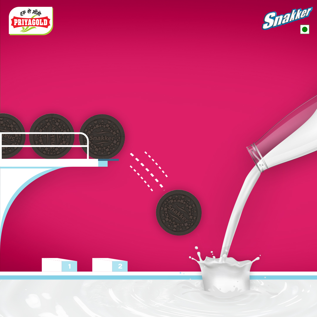 This is just our Snakker Choco Sandwich Biscuits practicing for their Biscuit Olympics in their personalized milky pool after being inspired by Indian athletes competing in the Tokyo Olympics 2021.

To know more about other Priyagold products, visit: priyagold.com