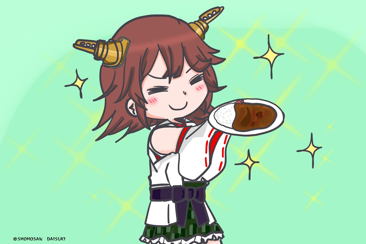 艦これ「ワンドロ、ひえーさん!
#艦これ版深夜の真剣お絵描き60分一本勝負
#艦これ版真」|祥鳳さん大好き提督のイラスト