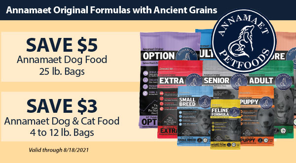 Annamaet Petfoods has been providing optimum nutrition to dogs and cats for over 30 years. 
Take advantage of these great deals to find out what sets Annamaet apart from the rest.
#AnnamaetPetfood https://t.co/LJkaYgvtNL