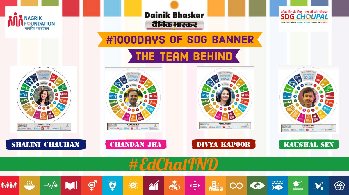 SDGEduChoupal @sdgchoupal (@edu_sdg) on Twitter photo With the commencement of
#1000daysofsdgbanner
We are grateful to <a href="/DeepakDwivedi_/">Deepak Dwivedi</a> & <a href="/rtn_sandeep/">Rtn Sandeepp Saxena #GrowthInnovation</a> for the endless support and guidance.
We also appreciate the efforts of <a href="/kaushalsen_15/">𝓚𝓪𝓾𝓼𝓱𝓪𝓵 𝓢𝓮𝓷 👨🏽🏫🇮🇳</a> <a href="/Kapoor_Divya_/">Divya Kapoor</a> <a href="/Shalini040876/">Shalini Chauhan</a> <a href="/IamCJha/">Chandan Jha</a>
towards making the event a grand success. With the commencement of
#1000daysofsdgbanner
We are grateful to <a href="/DeepakDwivedi_/">Deepak Dwivedi</a> & <a href="/rtn_sandeep/">Rtn Sandeepp Saxena #GrowthInnovation</a> for the endless support and guidance.
We also appreciate the efforts of <a href="/kaushalsen_15/">𝓚𝓪𝓾𝓼𝓱𝓪𝓵 𝓢𝓮𝓷 👨🏽🏫🇮🇳</a> <a href="/Kapoor_Divya_/">Divya Kapoor</a> <a href="/Shalini040876/">Shalini Chauhan</a> <a href="/IamCJha/">Chandan Jha</a>
towards making the event a grand success.