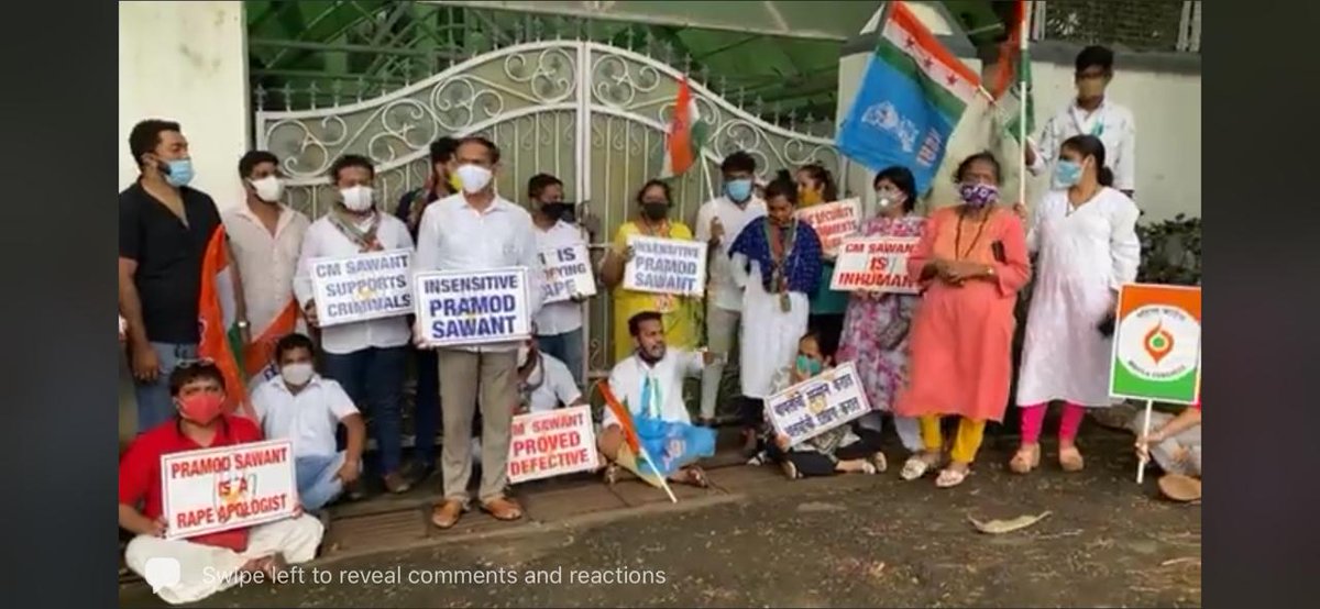 sohanshenai's tweet photo. How can @DrPramodPSawant be so insensitive? By Detaining @INCGoa , @IYCGoa , @GoaPMC fighters @goacm cannot get away with his statement. He should apologize to all goans and resign.
@prudentgoa @InGoa24x7 @PrimeTVGoa @goanewshub @goencherajkaran
#ResignGoaCM https://t.co/8kxkT0S3uv
