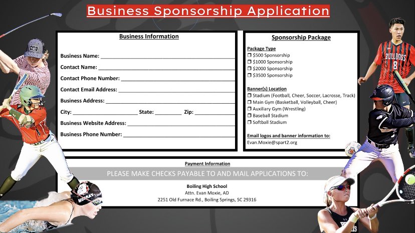 Bulldog Nation Business Owners: Please consider partnering with Bulldog Athletics to help provide our student-athletes an experience second to none. We would love to recognize all of our local businesses around campus!