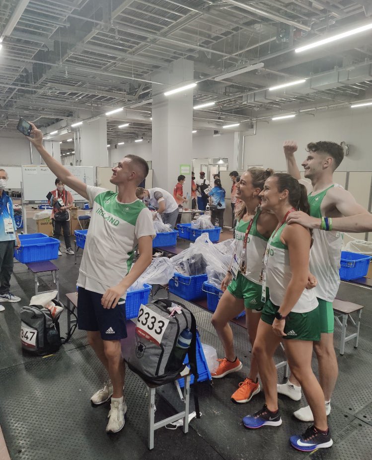 dublin_sprint's tweet image. Hard to put it into words. Two of our group are Olympic Finalists. An amazing journey for @CillinGreene &amp;amp; @sophiebecker_ and what a team with Chris, Phil, Cliodhna, Rob and @irishathletics Team Coach Drew Harrison &amp;amp; @aideen_sinnott. #TeamIreland #Olympics #mixedrelay