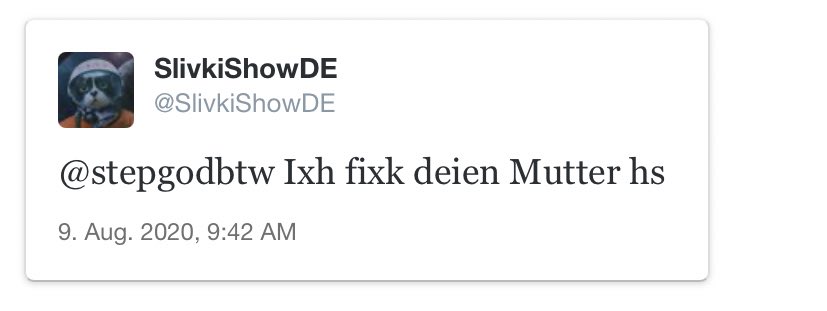 Ixh bin zurück! Ich waer wegen vieln tweez gedperrt SEID AUGUST 2020 und JZ zurück wie gehtz euxh 🤲🏻🤝 (@stepgodkbm )