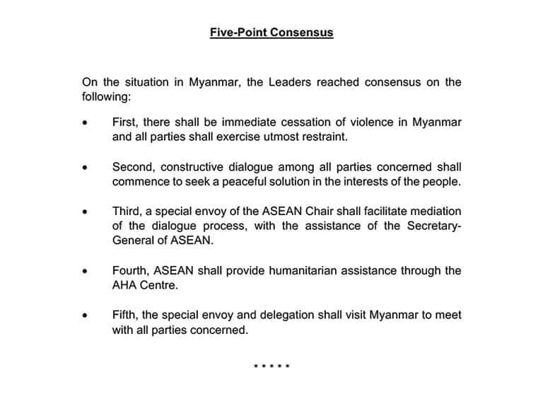 MayWongST's tweet photo. It's hoped that the appointment of the @ASEAN Special Envoy to #Myanmar &amp; provision of #humanitarian aid/access to Myanmar will/can also be formalised in next week's meetings. Been 3 months since #ASEAN leaders met in #Jakarta &amp; devised 5-point consensus #WhatsHappeningInMyanmar https://t.co/OCHcrVZSvJ