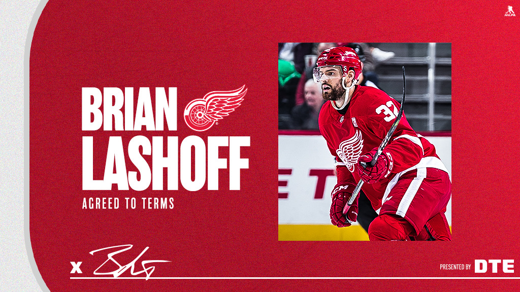 Red Wings on Twitter: "UPDATE: #RedWings today agreed to terms with defenseman Brian Lashoff on a contract. https://t.co/9QroBFcmkH" / Twitter