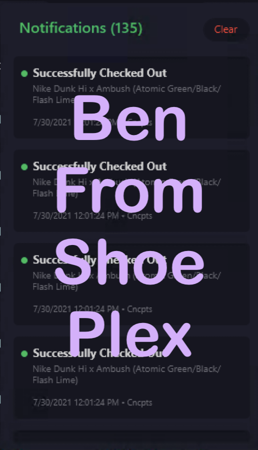 shoeplexus's tweet photo. Ambush Dunk releases haven't even started yet and we already checked out over 130+ pairs for our members through our #RandomSKUACO.

Know anyone else that checked out over 130 pairs of these yet? Don't think so.. Either way, cookout. 

- Ben https://t.co/WBN8tq3YM0