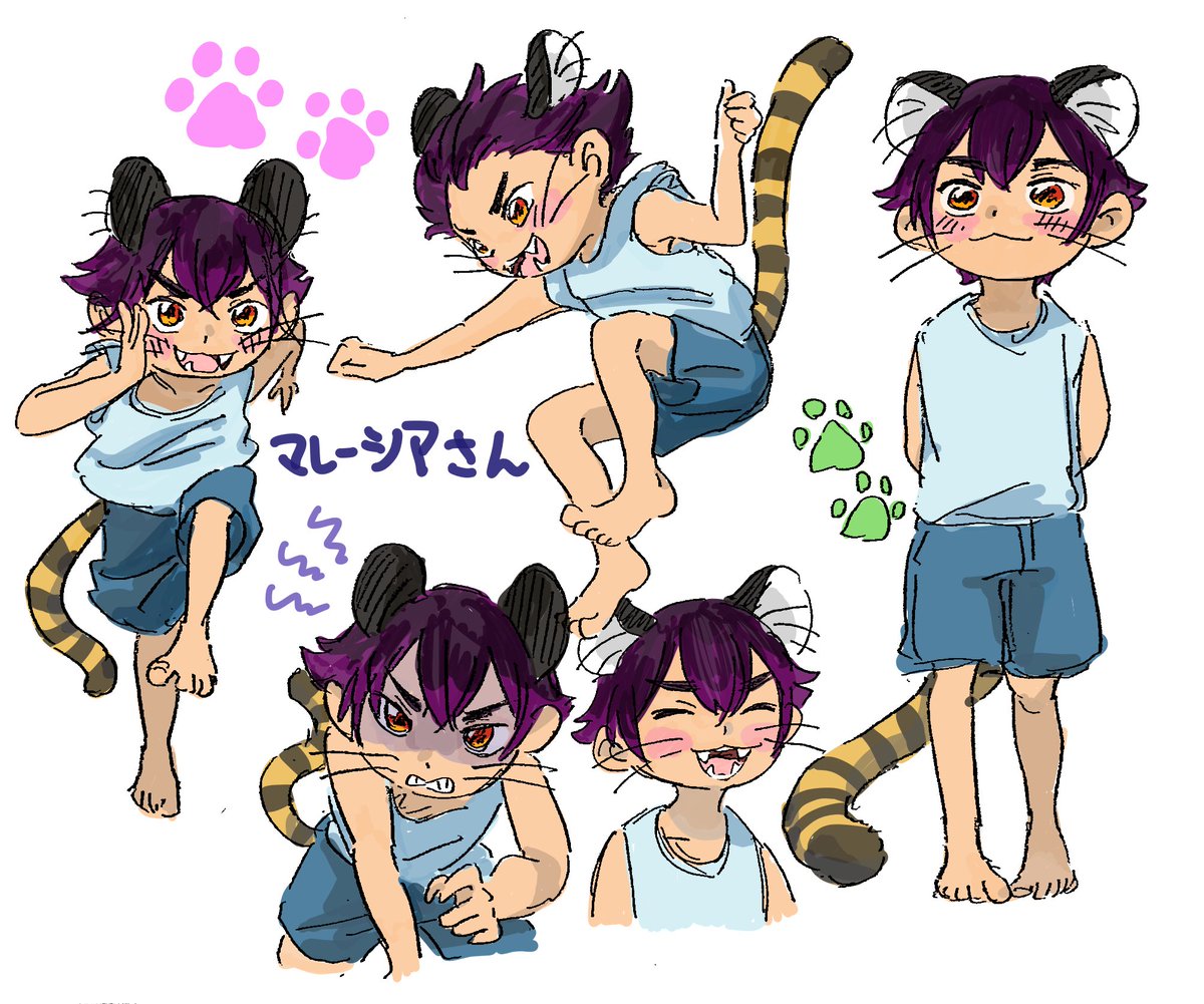 kingyo3696's tweet photo. マレーさんを勝手に🐯にしました https://t.co/VclloeRUDf