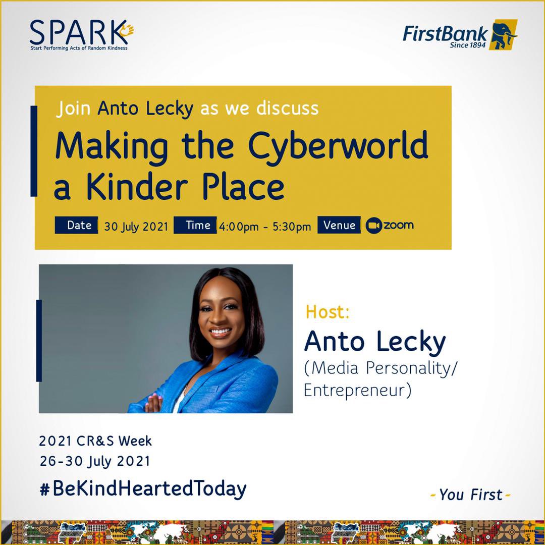 SommyMufc's tweet image. Are you a millennial? Join the CR&amp;amp;S Youth Webinar via — firstbanknigeria.zoom.us/webinar/regist… to learn how to embrace and practice kindness. #SPARKWeek