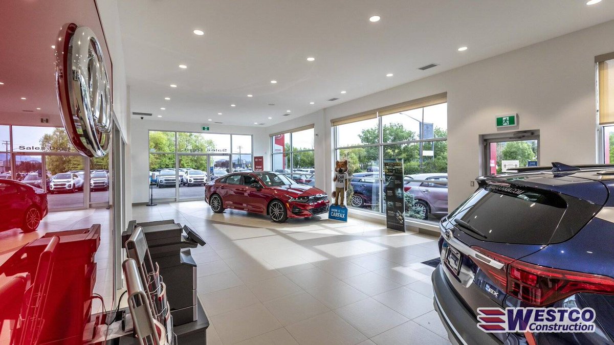 WestcoLtd's tweet photo. Check out the newly renovated Cranbrook Kia!
What a sharp new look lining Victoria Avenue in Cranbrook, BC. Stop by and say Hi to Mitch and his team in their new facility!
#Renovation #Structures #Cranbrook #Kia #designbuildbetter #dealership https://t.co/JzSwDWfnUO
