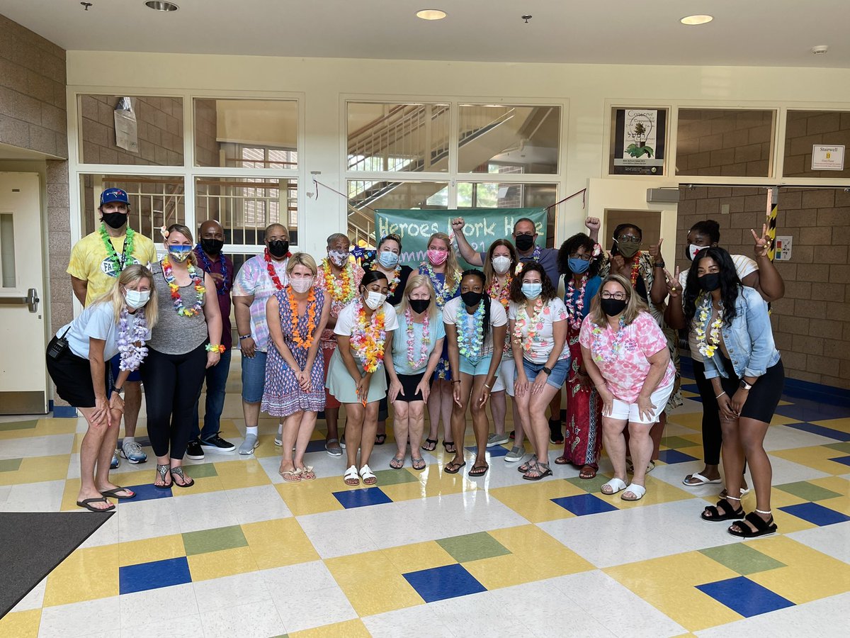 Luau Friday! Thank you to our amazing Farmland summer school staff! You were committed to each child’s academic success while having fun!! We had a blast! <a href="/FarmlandES/">Farmland Elementary</a> @Farmland_SDT