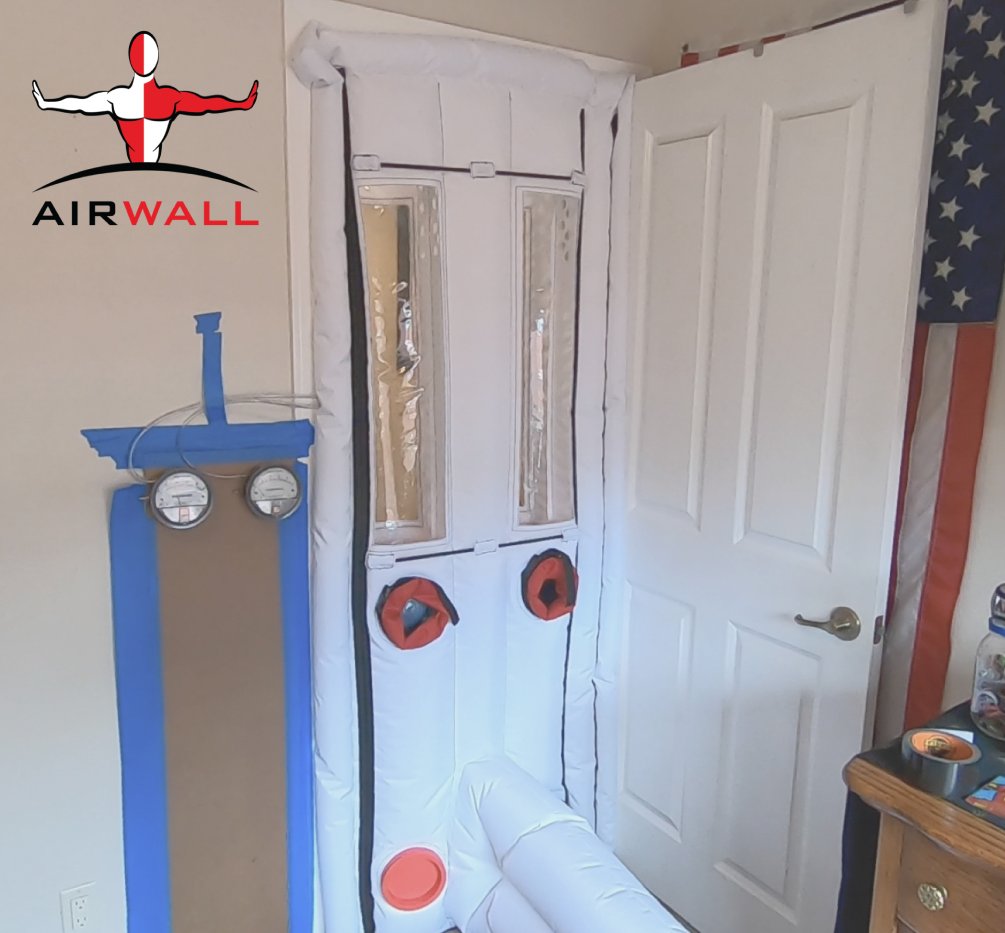 For area containment, think of a quarantine room where someone sick is isolated and the point is to keep the pathogens contained and from escaping. That's what our AIRWALL products do better than the competition. 

zeppelinguys.com/shop