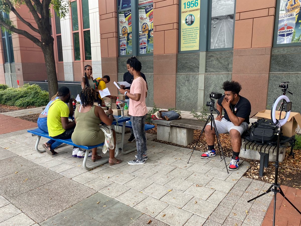 Partnershipdc's tweet photo. "That's a Wrap! Yesterday @DCSHY_ finished shooting this year's #YouthCountDC video at the #NavyYard, now onto post-production! Check back soon for the final video and more info on the 2021 Youth Count!" https://t.co/QvpyK0waSt