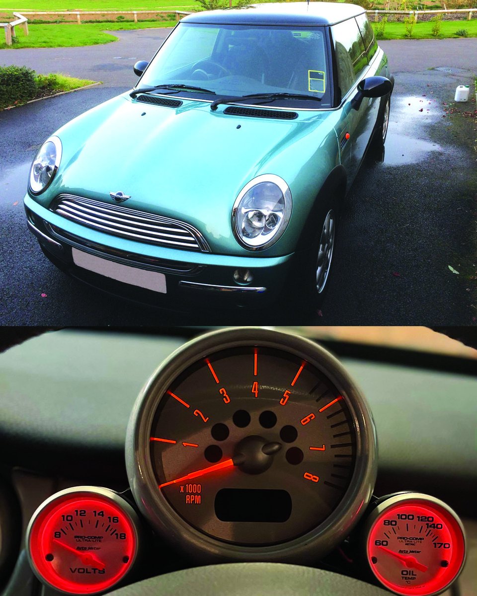 AutoMeter's tweet photo. A mixture of OEM and Ultra-Lite series gauges makes this Mini Cooper stand out from the rest🔥

Owner: Mark Jones

#autometer #minicooper #stancemini #minicooperclub #minicooperworld #mini #minis #carsofinstagram #minpassion #bmwmini #minienthusiasts https://t.co/cJNcyvEzJQ