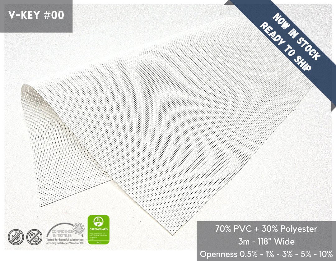 WindowTribute's tweet image. A new super white screen with a high range of light-filtering options, V-KEY #00, 0.5% - 1N% - 3N% - 5% - 10% openness, is now part of our Screen Collection.
#highquality #ideasforyourspace #windowtreatments #zebrafabric  #blinds #textiles #zebrablinds #quality #windowcovering