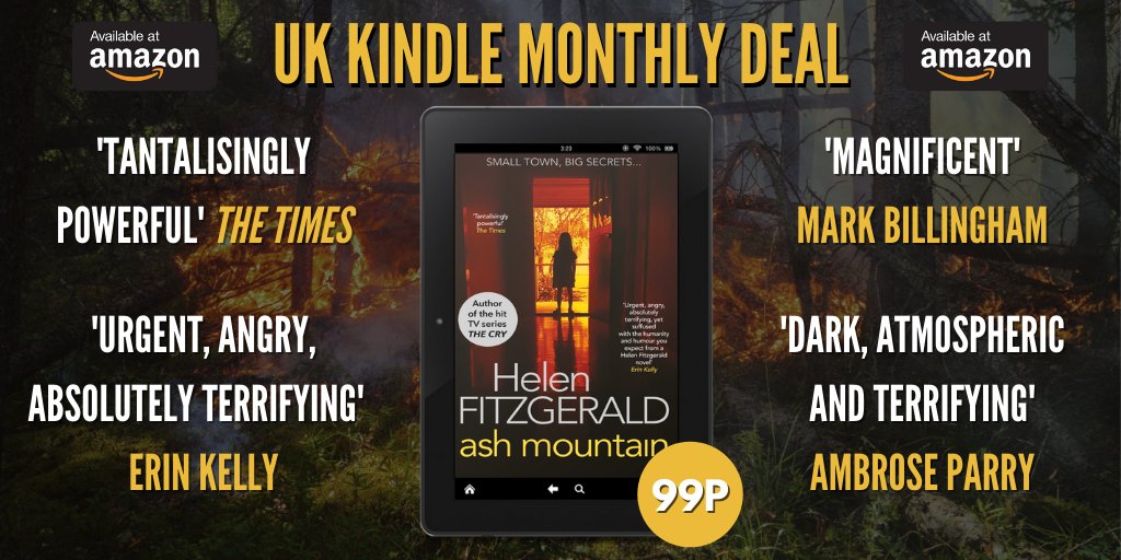 OrendaBooks's tweet photo. Single-mother Fran reluctantly returns to her sleepy hometown to care for her dying father when a devastating bush fire breaks out…

@FitzHelen's heartbreaking, nail-biting disaster-noir #thriller #AshMountain is just #99p!

Bestselling author of #TheCry

https://t.co/Q9CGOuLrbH https://t.co/k40rsDo8pD
