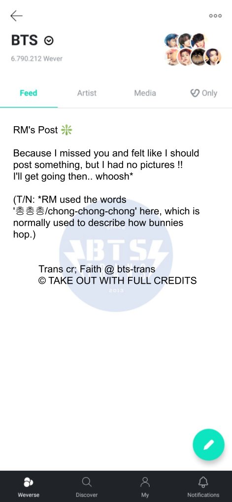 Bts Translations Bangtansubs Bts Twt Weverse Translations Rm S Post Because I Missed You And Felt Like I Should Post Something But I Had No Pictures I Ll