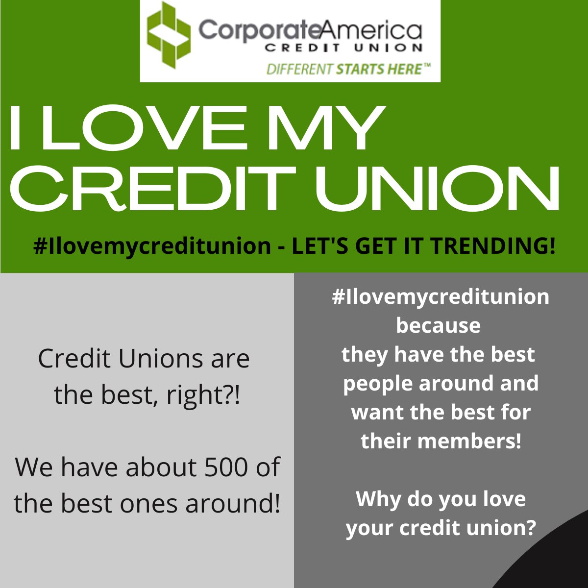 #ilovemycreditunion