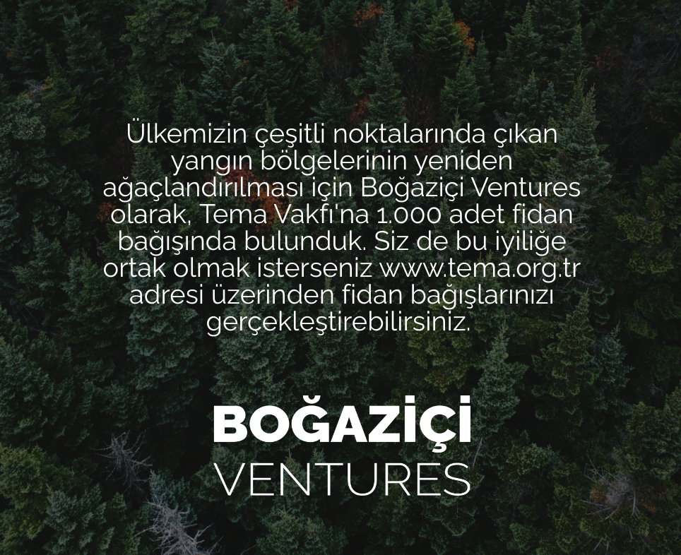 Ülkemizin çeşitli noktalarında çıkan yangın bölgelerinin yeniden ağaçlandırılması için <a href="/temavakfi/">TEMA Vakfı</a>'na 1000 adet fidan bağışında bulunduk. Siz de bu iyiliğe ortak olmak isterseniz tema.org.tr adresi üzerinden fidan bağışlarınızı gerçekleştirebilirsiniz.