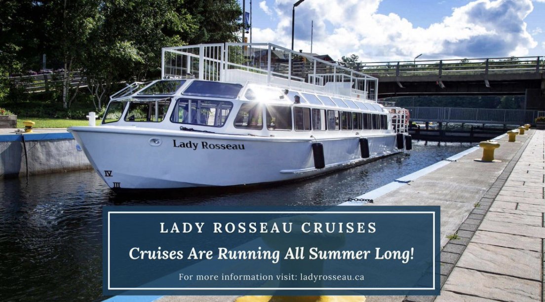 How about a scenic boat cruise? Experience the beautiful Muskoka Lakes aboard the newly renovated Lady Rosseau. Park and embark at the locks in Port Carling. For tix and more info go to ladyrosseau.ca #Muskoka #Rosseau #Joseph #boatcruise #LadyRosseau #PortCarling
