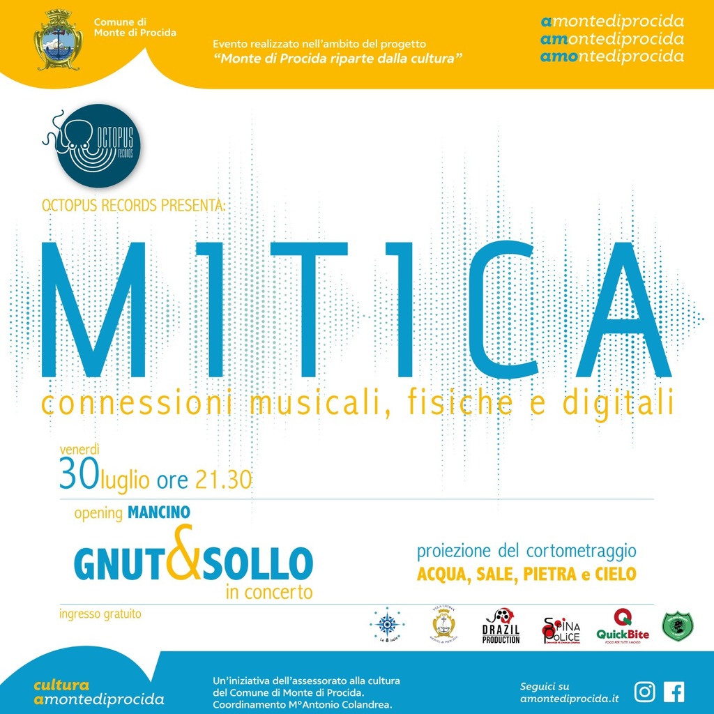_OctopusRecords's tweet image. Ultima chiamata per #Mitica!
Stasera a Villa Matarese daremo luogo ad un'esperienza multisensoriale per cercare di ritrovare quelle connessioni che per un po' abbiamo dovuto mettere da parte. Ti aspettiamo, non mancare🎉

#amontediprocida // AMOntediP… bit.ly/mitica_montedi…