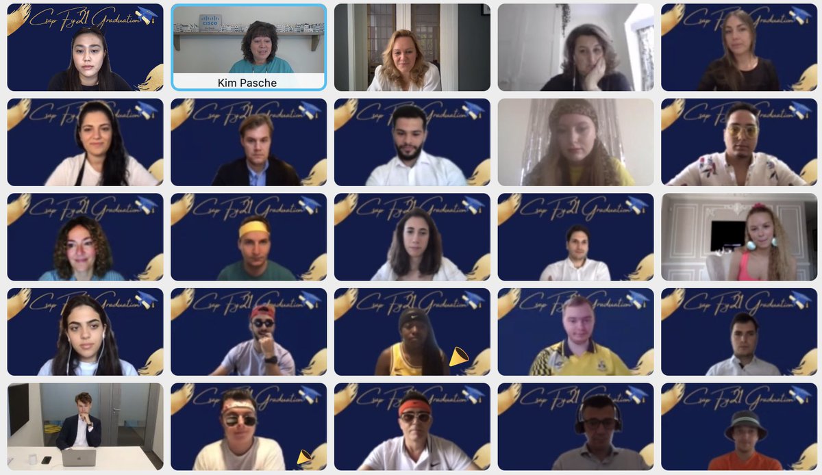 As we close out our year, a big congratulations to our mega awesome FY21 @CiscoEMEAR #CSAP class!🎉🎉 Can’t wait to see the amazing things you will do #Flyhigh #resilience #LoveWhereYouWork #WeAreCisco