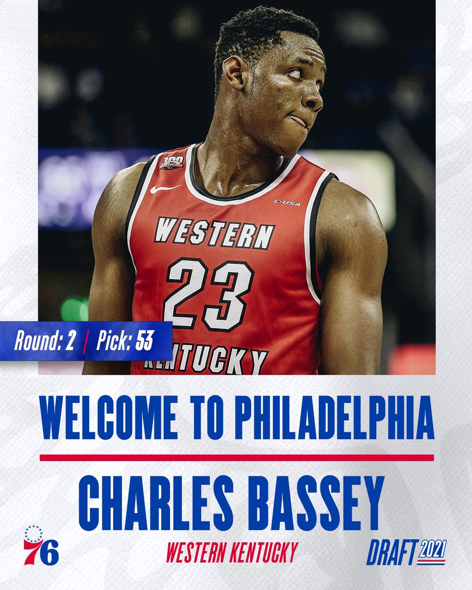 Congrats to <a href="/kyaspireacademy/">Aspire Academy Wizards</a>/<a href="/WKUBasketball/">WKU Hilltopper Basketball</a> star, <a href="/CB_ONES23/">Charles Bassey</a> on being drafted to the <a href="/sixers/">Philadelphia 76ers</a> 💪

Basketball City 🤝 Basketball State
