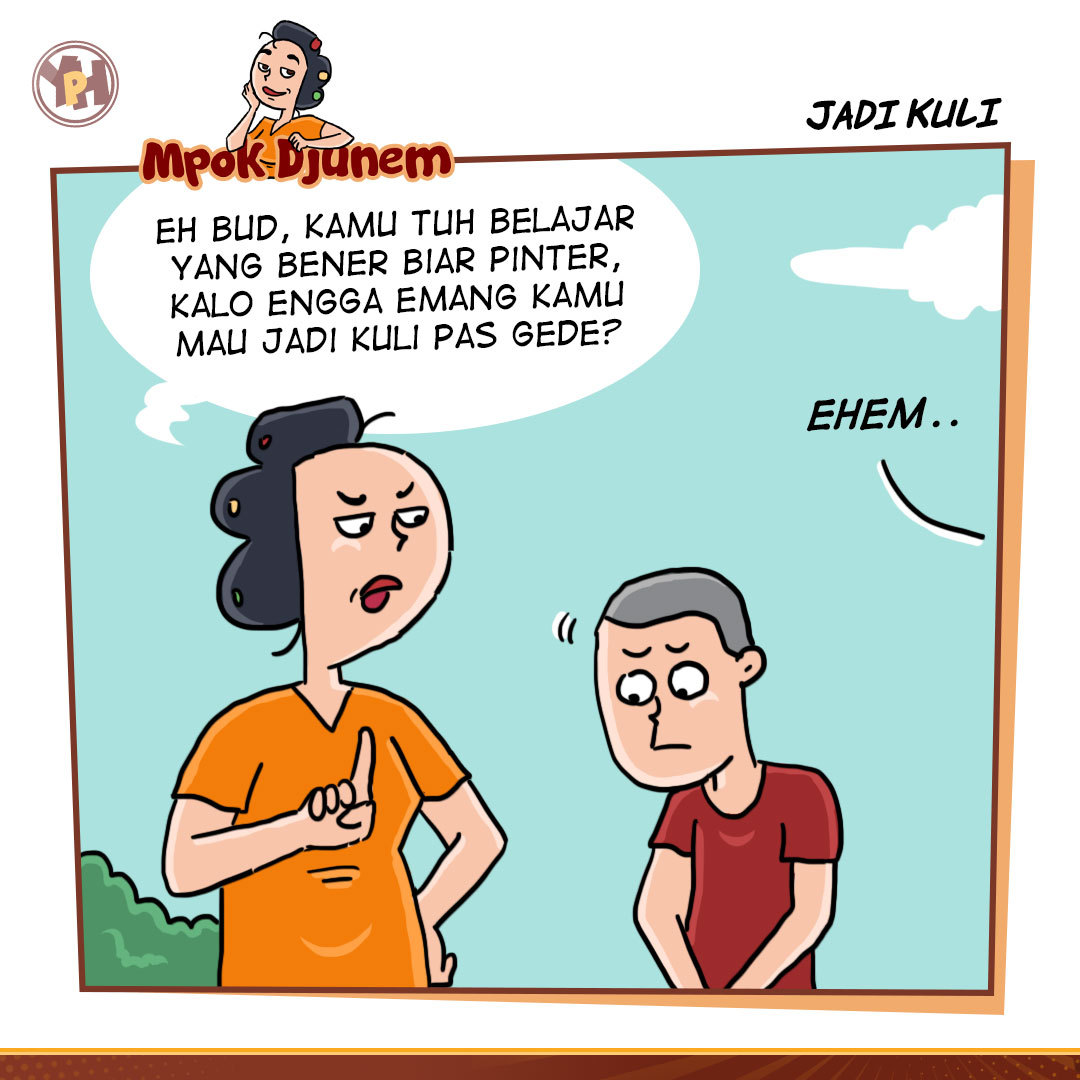 YPHstory's tweet photo. apapun pekerjaan itu terhormat selama tidak menggangu kehormatan yang lainnya ππ
#komikinajah #komikstrip #komikindonesia #komiklokal #komikzero #idntoon #dagelan #adityhaya #komikanu #komikin #komikin_ajah #komikindo #komikin_ #komik #strip #yangpentingheppiii https://t.co/MoyYKn3Sg3