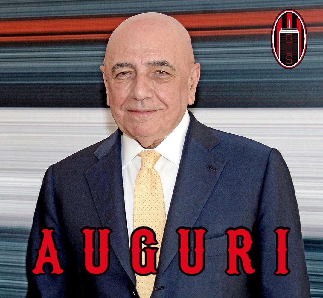 Happy 77th Birthday to a legend  il Condor, Adriano Galliani. 