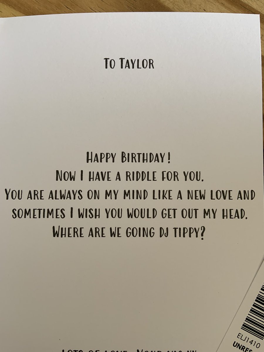 tippy_99's tweet photo. My bday present with a riddle, gotta say it was pretty good 🤩 See you very soon @ShaneCodd_ 🥳 very good @victxrianunn 👏🏻👏🏻 https://t.co/jR9lc1f9Io