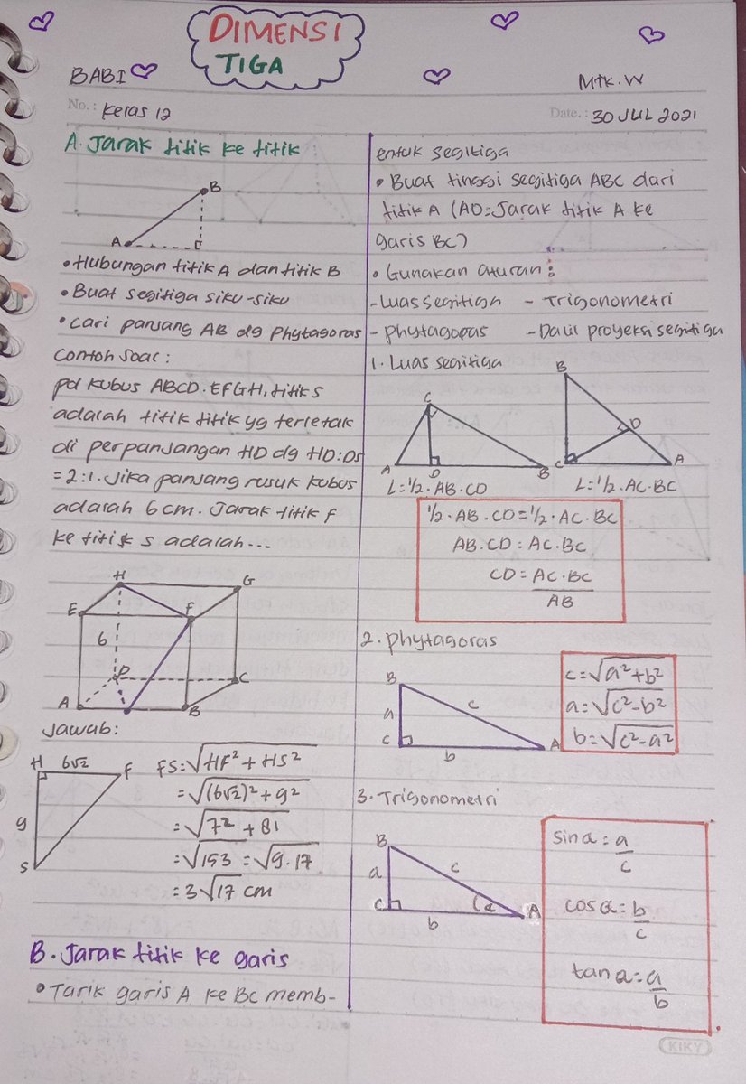 Kyul192's tweet photo. Analisis bangun ruang(Dimensi tiga)
Matematika wajib
Kelas 12
Sc;youtube (M4th-lab dan ITALIMADIN Channel)
Note; Maaf ya, kalo tulisannya kurang rapi dan jelekπ
#studytwtph #study #studytwtresources #studygram #studywithus #studywithme #kelas12 #matematikawajib #dimensitiga https://t.co/XeYTFTEcgT