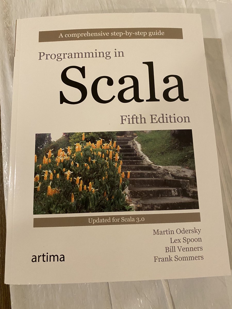 SalarRahmanian's tweet image. Look what arrived in the mail earlier in the week. Super excited to read it , in time for the weekend 🎉🍷 Thank you @bvenners @ArtimaInc #scala #scala3