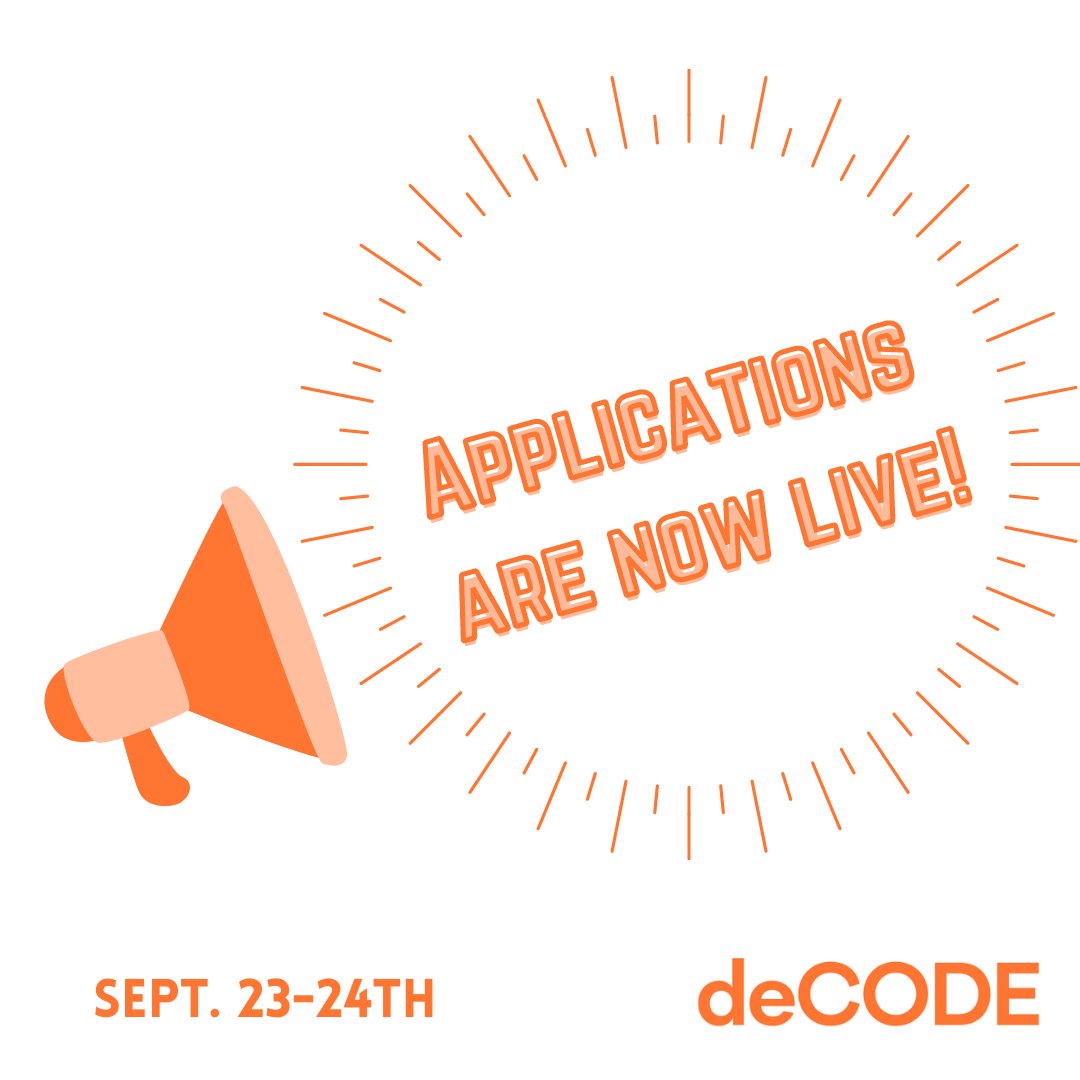 hackdecode's tweet image. and we&apos;re live!!

back on the twittersphere for our deCODE Fall events!

hackedecode.io

cc @AndreBouzout  @ShaunMaclellan