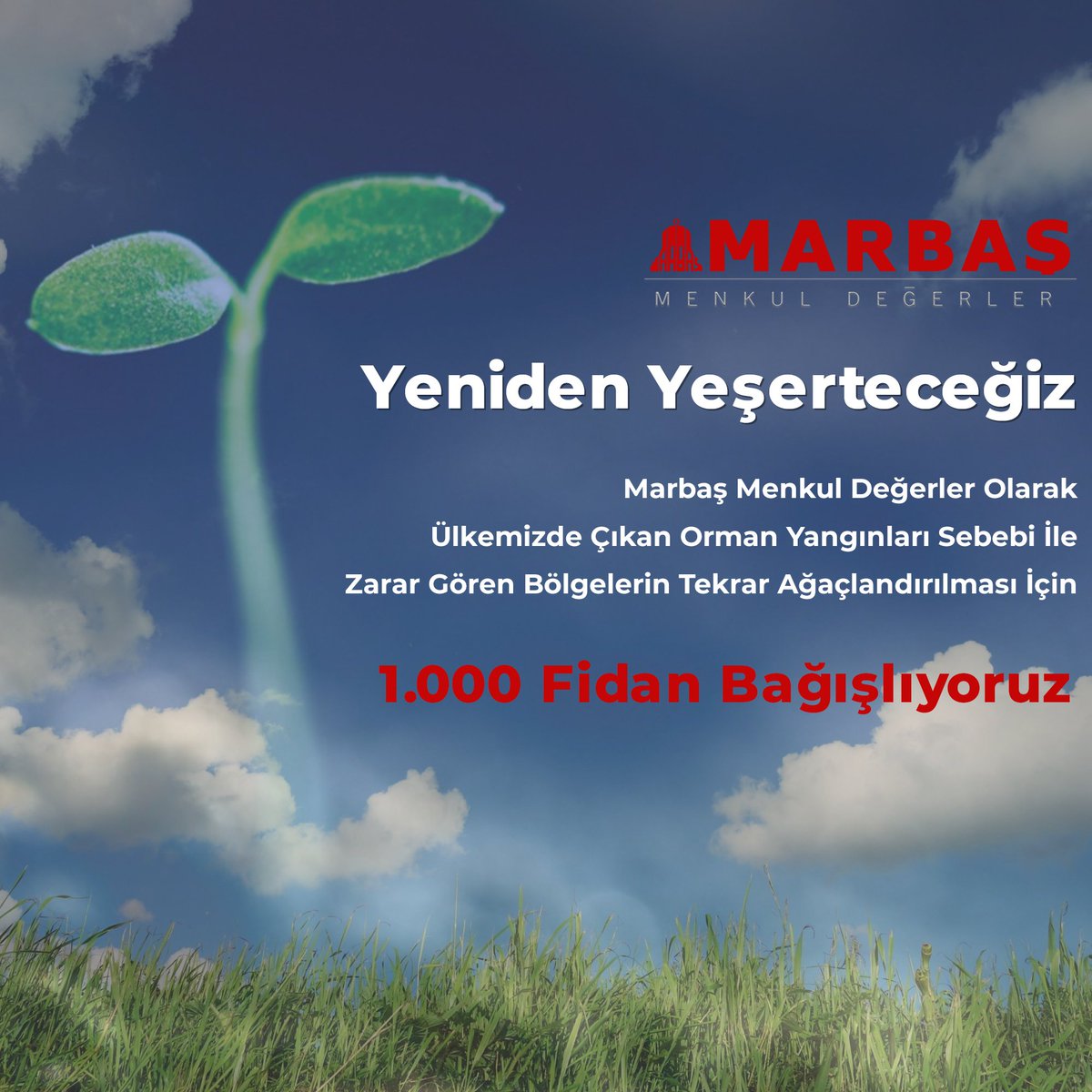 MARBAS_MENKUL's tweet photo. @InveoPortfoy @GedikYatirim Biz de Gelecek Nesillere Can Suyu Olmak İçin #YenidenYeşerteceğiz. Sen de Ormanlarımızı Yeniden Yeşertmeye Var Mısın? @PiramitMenkul_ 
🌱#YenidenYeşerteceğiz https://t.co/7XlPbHaWcH