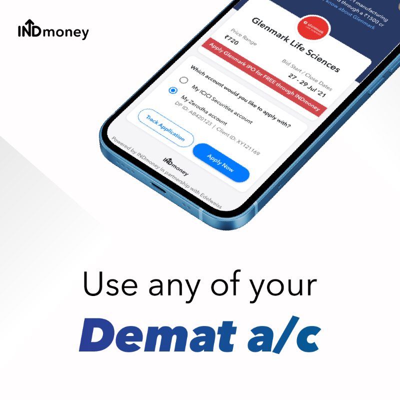 INDmoneyApp's tweet photo. Now apply for both Indian and US IPOs via any broker directly from the SuperMoney app within just 3 clicks.

Download INDmoney Now!