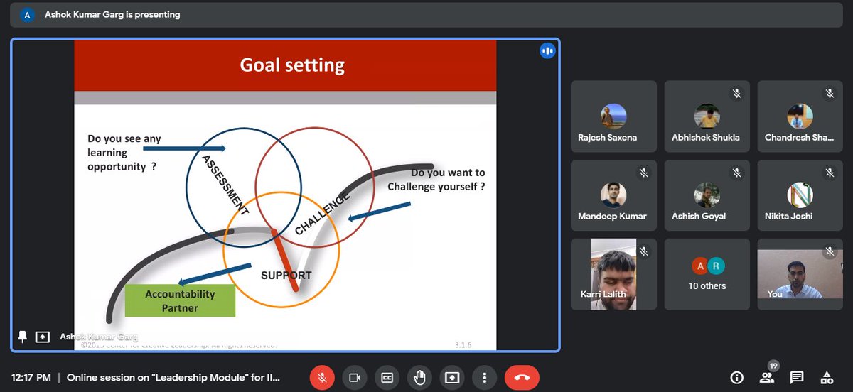 iis_now's tweet image. Sh.AK Garg, former CMD @MTNLOfficial & Sh.R.Saxena discussed with us how SMART (Specific, Measurable, Action oriented, Realistic, Timely) goal & Assessment, Challenge & Support(ACS Model) can be employed by leaders to fructify organisational objectives efficiently.
#IISTraining
