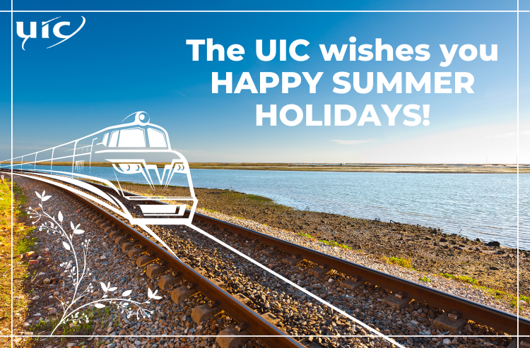 Happy summer holidays to all #UICrail's Members, partners &amp; social media followers!
When travelling by train, remember to adopt the barrier gestures to protect yourself and others 
#RAILsilience 
uic.org/covid-19/