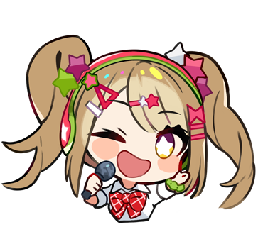1girl microphone twintails one eye closed star hair ornament solo hair ornament  illustration images