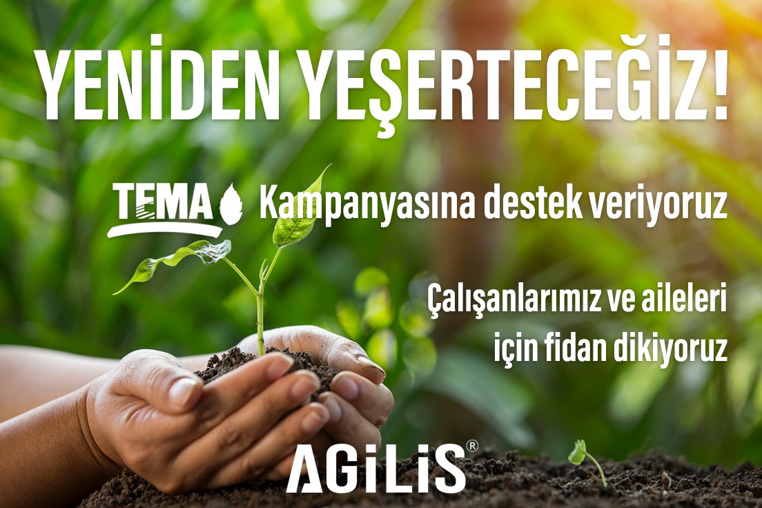 agilistr's tweet photo. Agilis Teknoloji Çözümleri olarak TEMA Kampanyasına destek veriyoruz. Hep Birlikte Yaşamı da Umudu da Yeniden Yeşerteceğiz!

#TEMA #Agilis #AgilisTR #AgilisUK #YenidenYeşerteceğiz https://t.co/Zv94fbM7bw