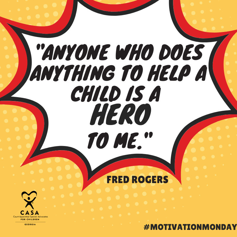 CountyCasa's tweet photo. #MotivationMonday #CASA #ChildAdvocacy #FosterCareAwareness #Volunteer https://t.co/1ChoshELyr